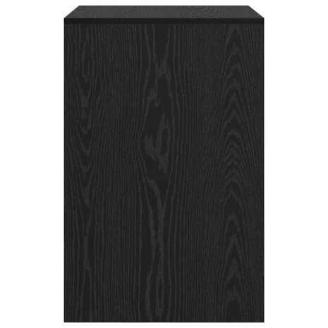 Bureau Zwart Eiken 60x50x76 cm Gegelamineerd Hout 4