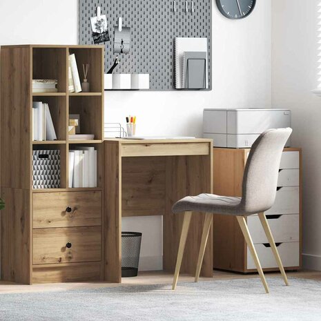 Bureau Artisan Eiken 60x50x76 cm Geengineerd Hout 1