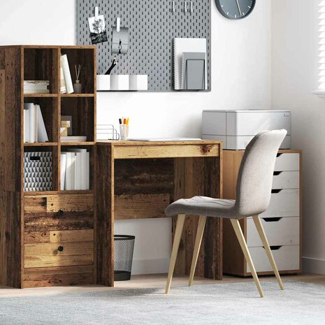 Bureau van Oud Hout 70x50x76 cm Gelaagd Hout 1