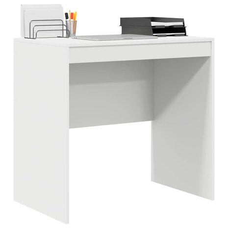 Bureau Wit 80x50x76 cm Kunststof Hout 2