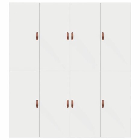 Bedframe met opbergruimte wit 200x200 cm 8