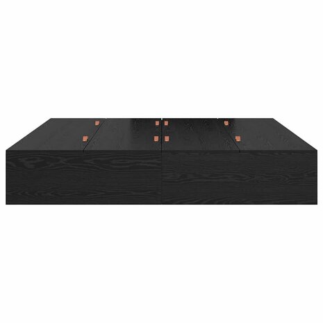 Bedframe met opbergruimte zwart eikenkleurig 200x200 cm 5