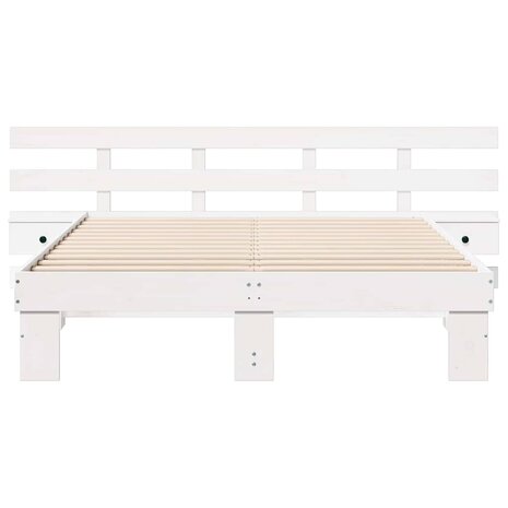 Bedframe met lade Wit 150 x 200 cm Hout 5