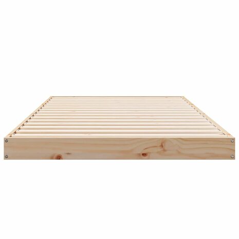 Vloerbedframe massief grenenhout 90x210 cm 4
