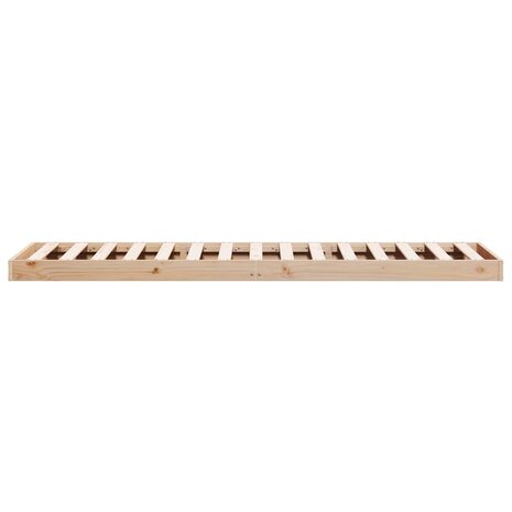 Vloerbedframe massief grenenhout 90x210 cm 5