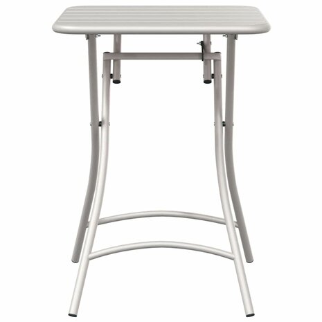 Tuintafel inklapbaar 55x55x73 cm staal beige 3