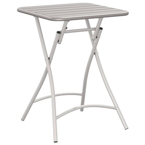 Tuintafel inklapbaar 55x55x73 cm staal beige 5