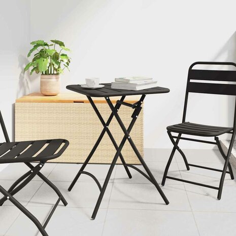 Tuintafel inklapbaar 55x55x73 cm staal antraciet 1