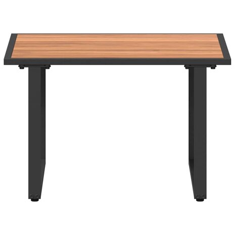 Tuintafel 55x55x35 cm DPC en staal bruin 5