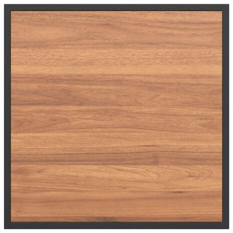 Tuintafel 55x55x35 cm DPC en staal bruin 7
