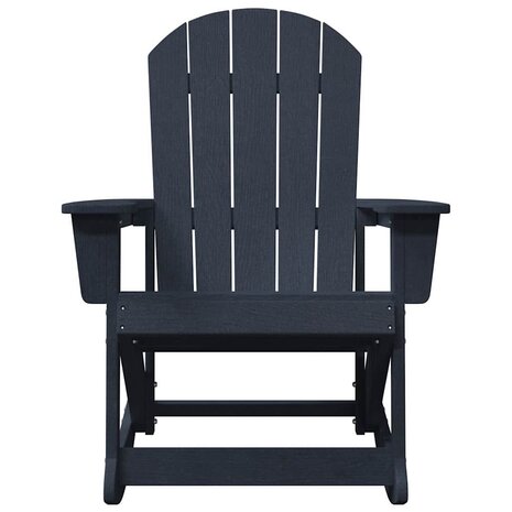 Adirondack Schommelstoel Marineblauw 73,5x92x90 cm van HDPE 3