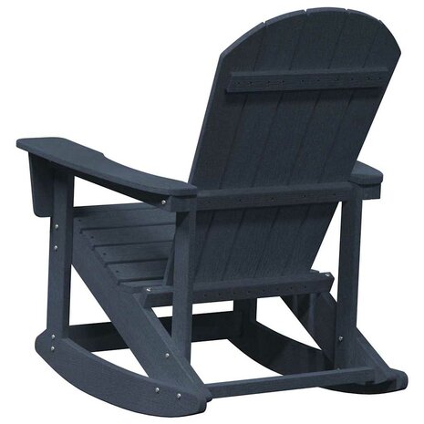 Adirondack Schommelstoel Marineblauw 73,5x92x90 cm van HDPE 5