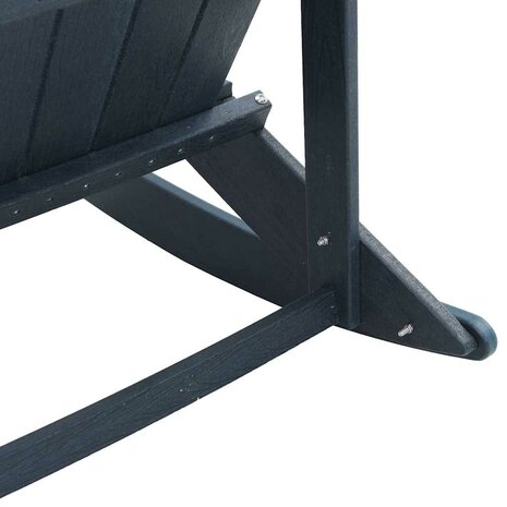 Adirondack Schommelstoel Marineblauw 73,5x92x90 cm van HDPE 7