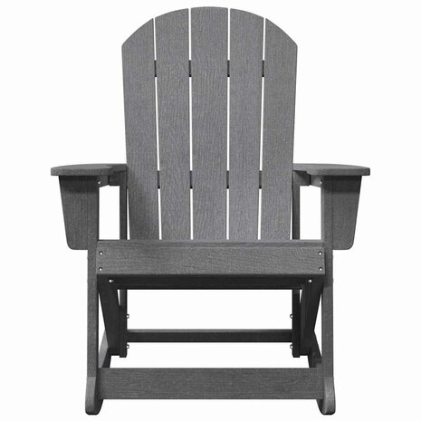 Adirondack Schommelstoel Lichtgrijs 73,5x92x90 cm HDPE 3