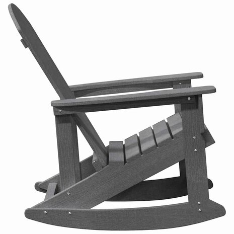 Adirondack Schommelstoel Lichtgrijs 73,5x92x90 cm HDPE 4