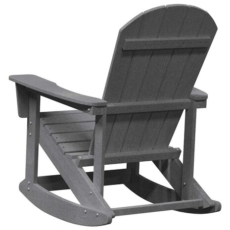 Adirondack Schommelstoel Lichtgrijs 73,5x92x90 cm HDPE 5