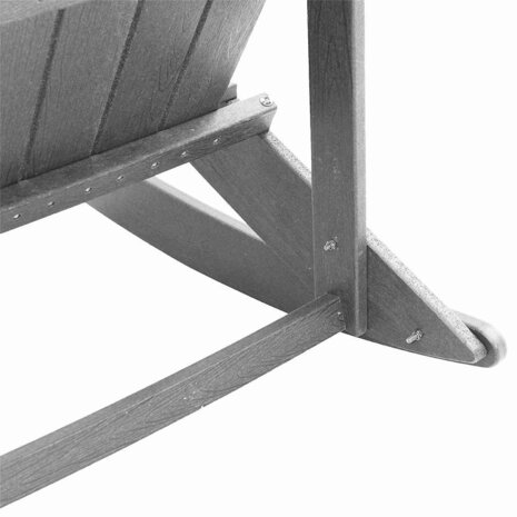 Adirondack Schommelstoel Lichtgrijs 73,5x92x90 cm HDPE 7