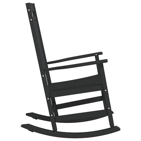 Schommelstoel 65x84x114 cm HDPE zwart 4