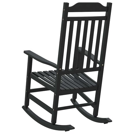 Schommelstoel 65x84x114 cm HDPE zwart 5