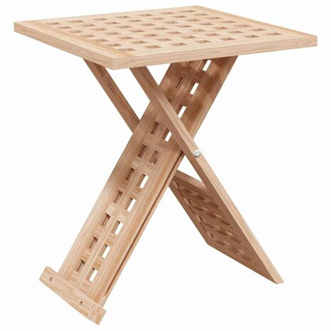 Salontafel inklapbaar 33x33x40,5 cm massief walnotenhout 6
