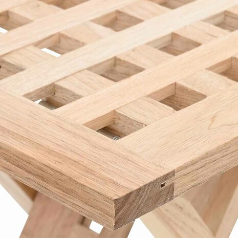Salontafel inklapbaar 33x33x40,5 cm massief walnotenhout 7