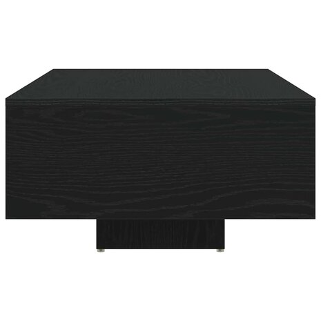 Salontafel met LED-verlichting 85x55x31 cm zwart eikenkleurig 6
