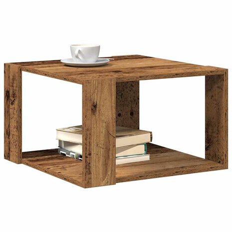 Salontafel Oud Hout 51.5x51.5x30 cm Hout 2