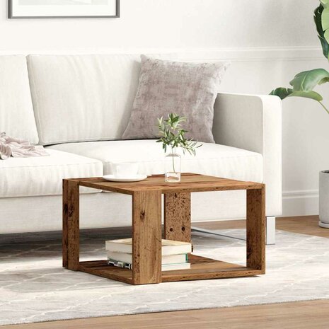 Salontafel Oud Hout 51.5x51.5x30 cm Hout 3