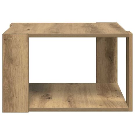 Salontafel Massief Eiken 51,5x51,5x30 cm 5
