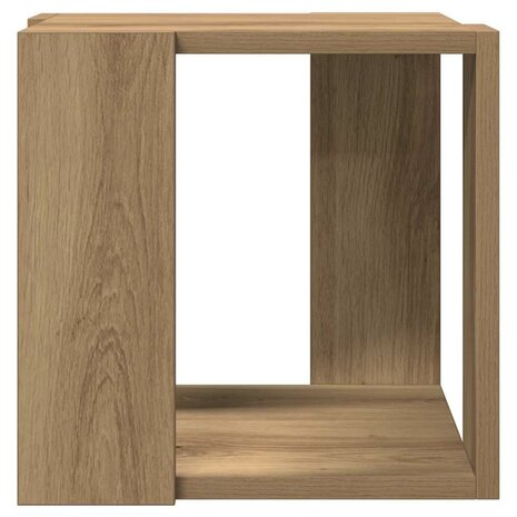 Salontafel Ambachtelijk eiken Massief eikenhout 32 x 32 x 30 cm 4