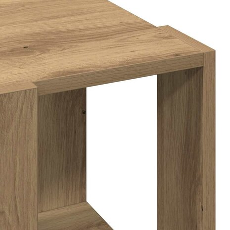 Salontafel Ambachtelijk eiken Massief eikenhout 32 x 32 x 30 cm 7