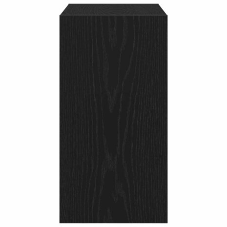 Bijzettafel 50x26x50 cm bewerkt hout zwart eikenkleurig 6