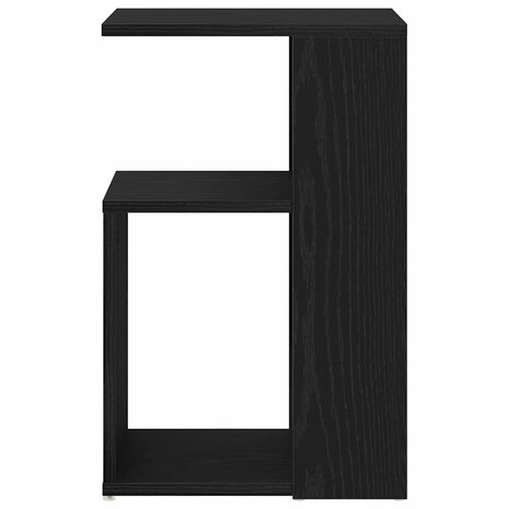 Bijzettafel 36x30x56 cm bewerkt hout zwart eikenkleurig 5