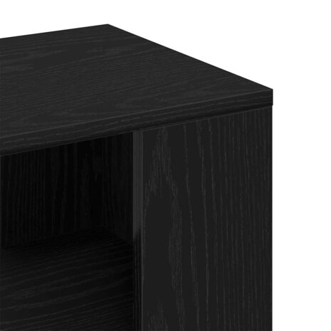 Bijzettafel 36x30x56 cm bewerkt hout zwart eikenkleurig 7