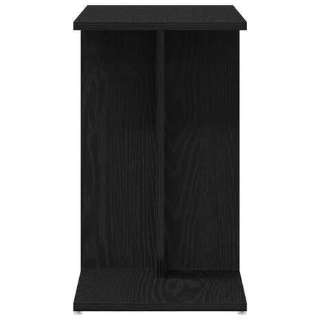 Bijzettafel Zwart Eiken 50x30x50 cm Samengesteld Hout 6