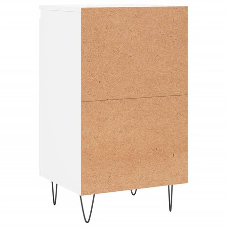 Dressoir 40x35x70 cm bewerkt hout wit 8