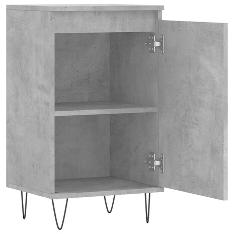 Dressoir 40x35x70 cm bewerkt hout betongrijs 6