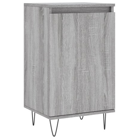 Dressoir 40x35x70 cm bewerkt hout grijs sonoma 2