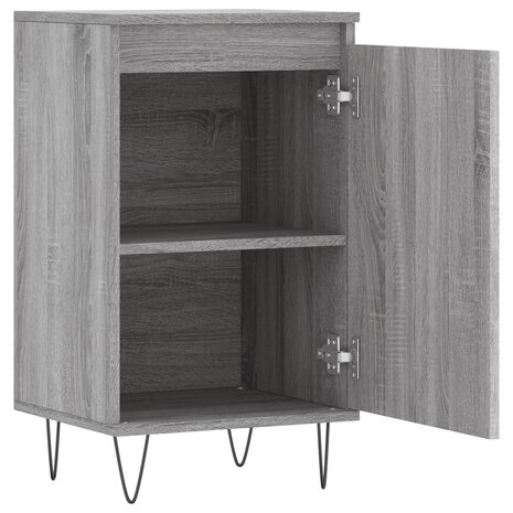 Dressoir 40x35x70 cm bewerkt hout grijs sonoma 6