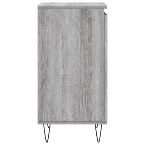 Dressoir 40x35x70 cm bewerkt hout grijs sonoma 7
