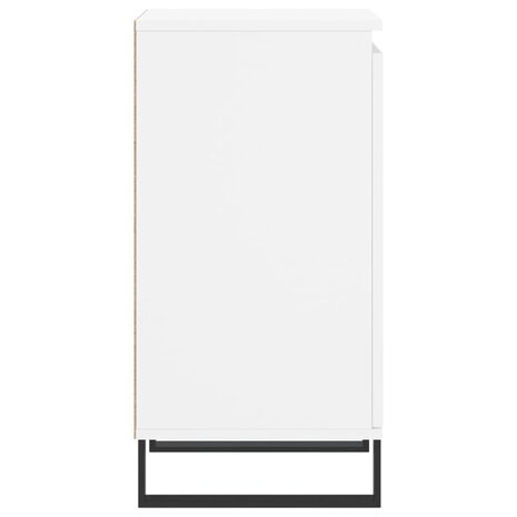 Dressoir 40x35x70 cm bewerkt hout wit 7