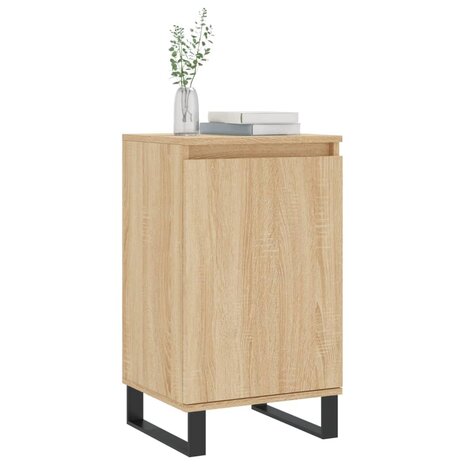 Dressoir 40x35x70 cm bewerkt hout sonoma eikenkleurig 3