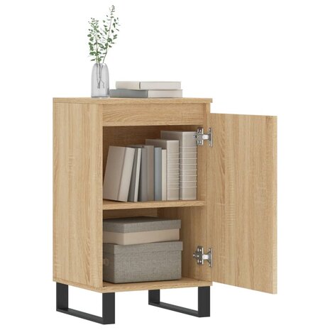 Dressoir 40x35x70 cm bewerkt hout sonoma eikenkleurig 4