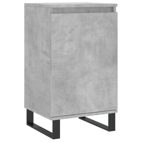 Dressoir 40x35x70 cm bewerkt hout betongrijs 2