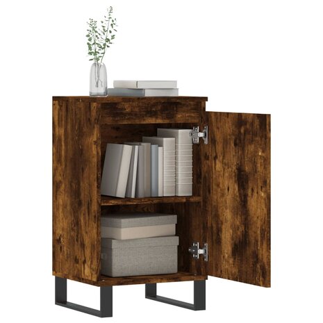 Dressoir 40x35x70 cm bewerkt hout gerookt eikenkleurig 4