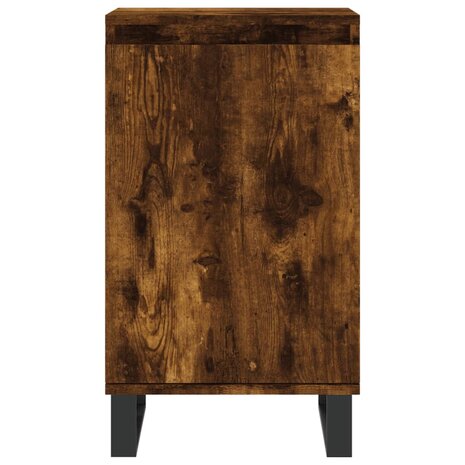 Dressoir 40x35x70 cm bewerkt hout gerookt eikenkleurig 5