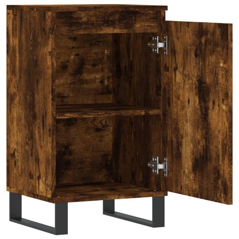 Dressoir 40x35x70 cm bewerkt hout gerookt eikenkleurig 6