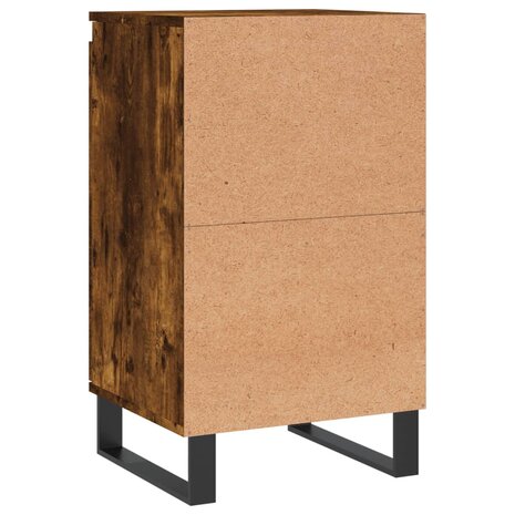 Dressoir 40x35x70 cm bewerkt hout gerookt eikenkleurig 8