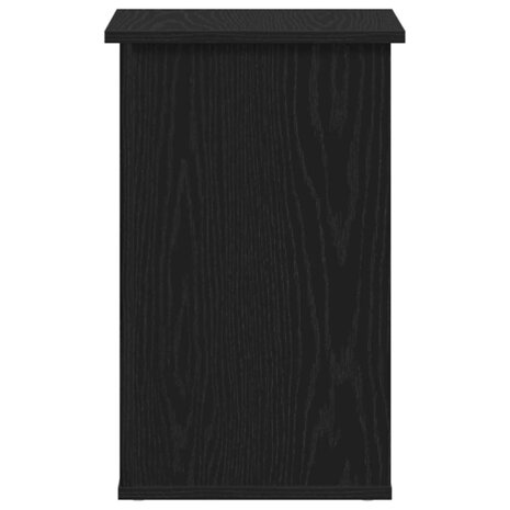 Bijzetkast 35x35x55 cm bewerkt hout zwart eikenkleurig 6