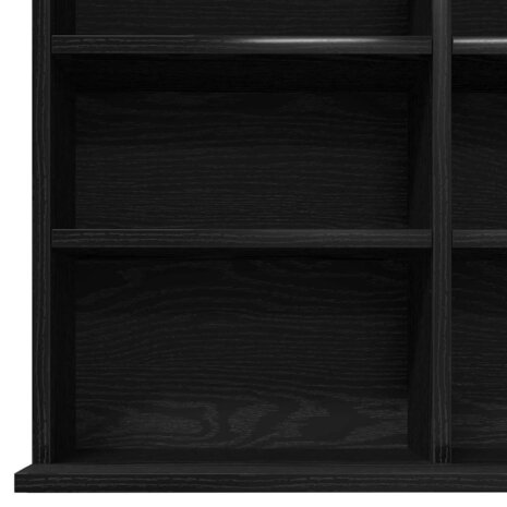 CD-kast 101x23x177,5 cm bewerkt hout zwart eikenkleurig 7